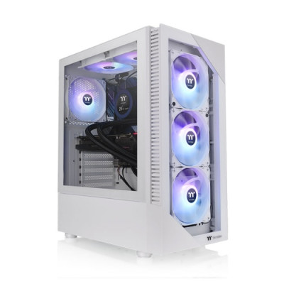THERMALTAKE CASE MID.T VIEW 200 TG ARGB SNOW WIN SPCC