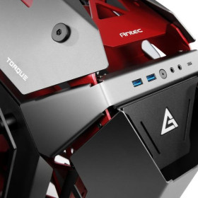 Antec Torque computer case Midi Tower Nero, Rosso