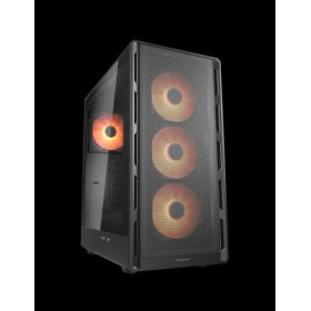 COUGAR CASE MID TOWER AIRFACE PURE PRO BLK 3*120-120mm FAN