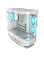 COUGAR CASE MID TOWER FV270 RGB WHITE 2xTG CURVED 4 ARGB FAN + RGB HUB