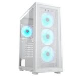 COUGAR CASE MID TOWER MX220 RGB WHITE 3*120+120mm FAN