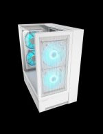 COUGAR CASE MID TOWER OMNY X WHITE 2*TG 4*FAN ARGB + HUB (supp GPU VERTICAL