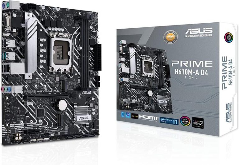 ASUS PRIME H610M-A D4-CSM Intel H610 LGA 1700 micro ATX