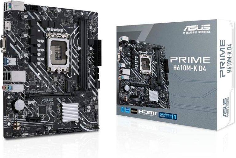 ASUS PRIME H610M-K D4 Intel H610 LGA 1700 micro ATX
