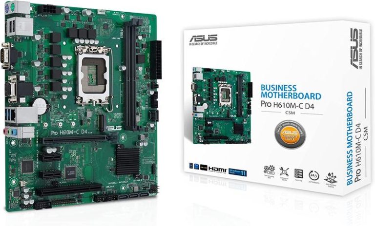 ASUS PRO H610M-C D4-CSM Intel H610 LGA 1700 micro ATX