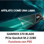 ADATA SSD M2 NVME XPG GAMMIX S70 BLADE 1TB 4.0 GEN4x4 (certificata PS5 - SI