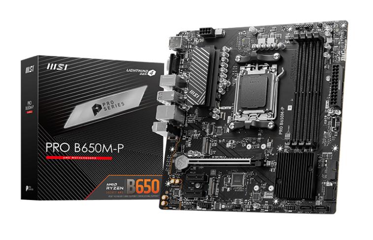 MB MSI PRO B650M-P AM5 4D5 4S3 2M.2 3PCIE HD/DP/D-SUB MATX