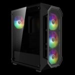 GAMDIAS CASE MID TOWER AURA GC1 ELITE NERO 4*120mm ARGB FAN TG MESH
