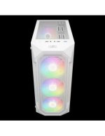 GAMDIAS CASE MID TOWER AURA GC1 ELITE WHITE 4*120mm ARGB FAN TG MESH