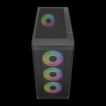 GAMDIAS CASE MID TOWER ATHENA M3 4x120mm PWN FAN ARGB CON 8 PORT HUB