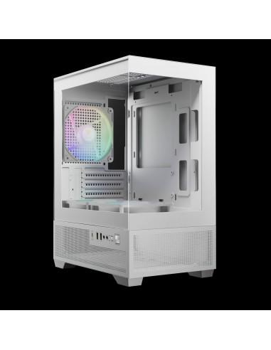 GAMDIAS CASE MICRO TOWER AURA GC9M ELITE WH ARGB 3x120ARGB PANORAMICO