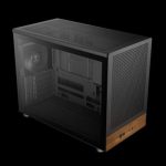 GAMDIAS CASE MICRO TOWER ATHENA M4M WOOD 3x120 FRONTALE IN RETE NOCE