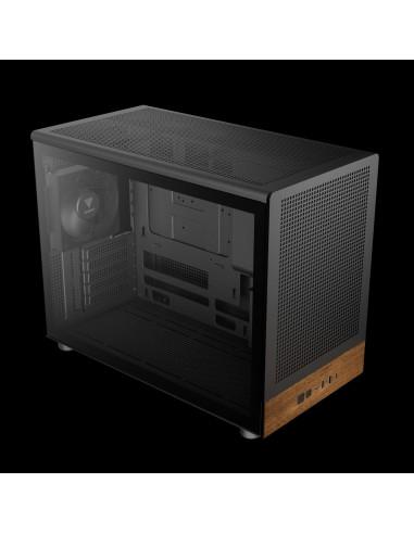 GAMDIAS CASE MICRO TOWER ATHENA M4M WOOD 3x120 FRONTALE IN RETE NOCE