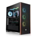 THERMALTAKE CASE M.TOWER S370 WS TG 4*CR120 FAN PWM INSERTI IN LEGNO