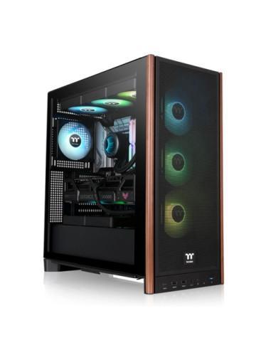 THERMALTAKE CASE M.TOWER S370 WS TG 4*CR120 FAN PWM INSERTI IN LEGNO