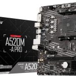 MSI A520M-A PRO scheda madre AMD A520 Socket AM4 micro ATX