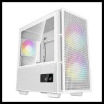 DEEPCOOL CASE MICRO ATX CH360 DIGITAL WHITE 2*140+1*120mm ARGB FAN TG