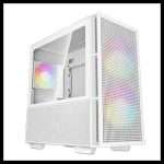 DEEPCOOL CASE MICRO ATX CH360 WHITE 2*140+1*120mm ARGB FAN
