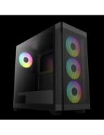 GAMDIAS CASE MID TOWER ATHENA M3 4x120mm PWN FAN ARGB CON 8 PORT HUB