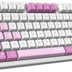 MSI GK600 WHITE DEEP PURPLE LIGHT PURPLE FORGE KEYBOARD ,ITA