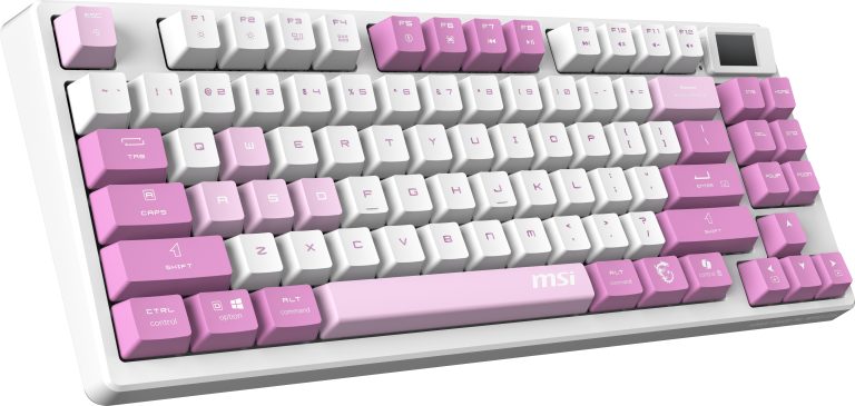 MSI GK600 WHITE DEEP PURPLE LIGHT PURPLE FORGE KEYBOARD ,ITA