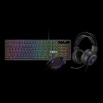 GAMDIAS KIT TAST + MOUSE + CUFFIE POSEIDON E2 3-IN-1 TAST MEMBRANA MOUSE OT