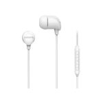 CUFFIE IN EAR CABLATE+MIC - BIANCO