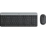 Logitech MK470 Kit Mouse e Tastiera Wireless per Windows, Ricevitore USB 2.4 GHz, ?Sottile, Compatto, Silenzioso