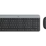 Logitech MK470 Kit Mouse e Tastiera Wireless per Windows, Ricevitore USB 2.4 GHz, ?Sottile, Compatto, Silenzioso