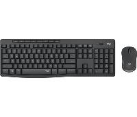 Logitech MK295 Kit Mouse e Tastiera Wireless – Tecnologia SilentTouch, Tastierino Numerico, Tasti Scelta Rapida
