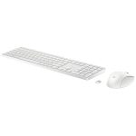 HP 655 TASTIERA+MOUSE WRLS BIANCO