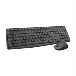 Logitech MK235 Combo Tastiera e Mouse Wireless per Windows, Ricevitore Unifying USB 2.4 GHz Wireless, 15 Tasti FN