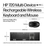 HP720 MOUSE+TASTIERA WIRELESS RICAR