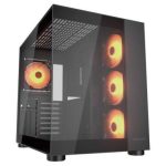 COUGAR CASE MID TOWER CUBE FV 150 RGB BLK D.CHAMBER 3*120+120mm ARGB FAN