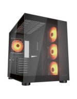 COUGAR CASE MID TOWER CUBE FV 150 RGB BLK D.CHAMBER 3*120+120mm ARGB FAN