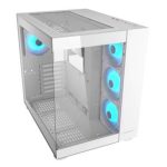 COUGAR CASE MID TOWER CUBE FV 150 RGB WHITE D.CHAMBER 3*120+120mm ARGB FAN