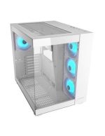 COUGAR CASE MID TOWER CUBE FV 150 RGB WHITE D.CHAMBER 3*120+120mm ARGB FAN