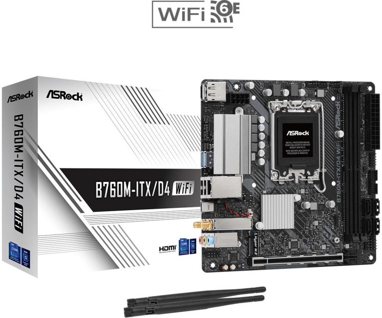Asrock B760M-ITX/D4 WiFi Intel B760 LGA 1700 mini ITX