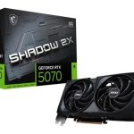 MSI VGA GEFORCE RTX 5070, RTX 5070 12G SHADOW 2X OC BULK, 12 GB GDDR7, HDMI/DP*3, ATX, DUAL FAN, NO