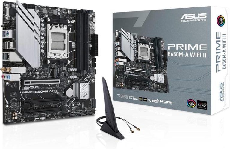ASUS PRIME B650M-A WIFI II AMD B650 Presa di corrente AM5 micro ATX