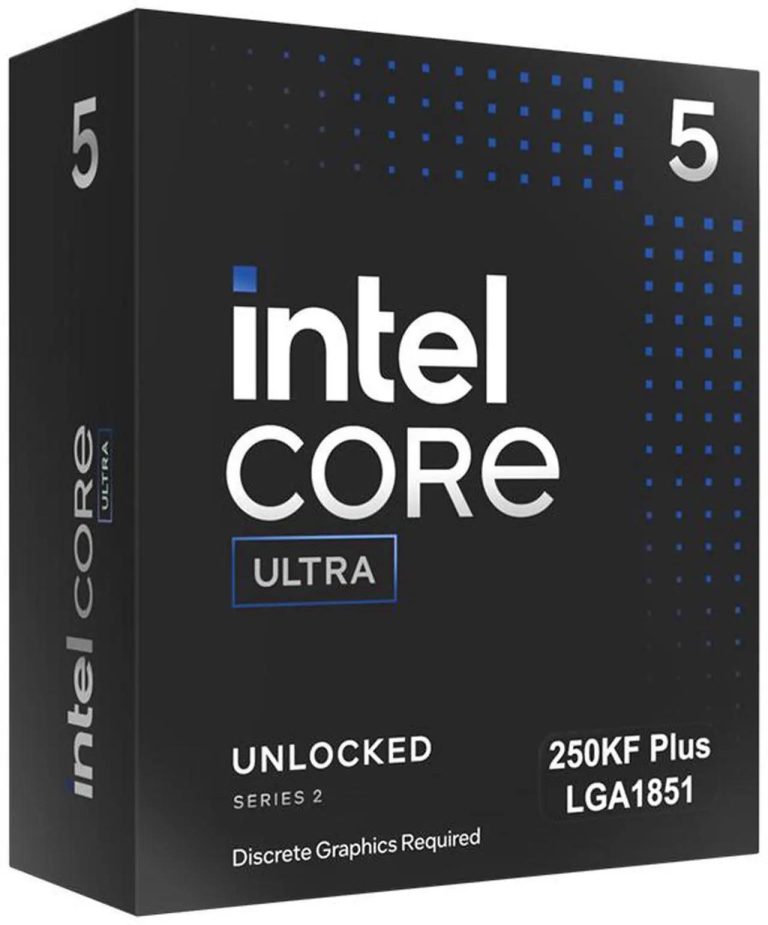 Intel Core Ultra 5 250KF Plus processor 30 MB Smart Cache Box