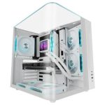 MARSGAMING CASE MID TOWER MC-INFINIOLITE WHITE DOPPIA CAMERA FULL ROUNDED T