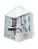 MARSGAMING CASE MID TOWER MC-INFINIOLITE WHITE DOPPIA CAMERA FULL ROUNDED T