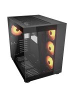 COUGAR CASE MID TOWER CUBE FV 150 RGB BLK D.CHAMBER 3*120+120mm ARGB FAN