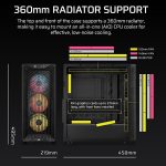 3200D RS ARGB MID-TOWER CASE, SMOKE